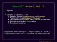 Physics 207, Lecture 3, Sept. 13 PowerPoint PPT Presentation