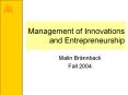 Management%20of%20Innovations%20and%20Entrepreneurship PowerPoint PPT Presentation