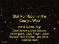 Star Formation in the Cosmic Web PowerPoint PPT Presentation