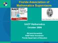 Florida Association of Mathematics Supervisors PowerPoint PPT Presentation