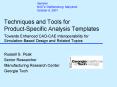 Techniques and Tools for ProductSpecific Analysis Templates Towards Enhanced CADCAE Interoperability PowerPoint PPT Presentation