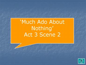 Much Ado About Nothing