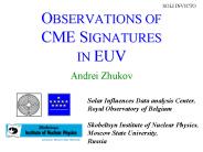 OBSERVATIONS OF CME SIGNATURES IN EUV
