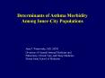 Determinants of Asthma Morbidity Among InnerCity Populations PowerPoint PPT Presentation