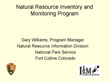 Natural Resource Inventory and Monitoring Program