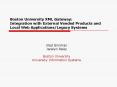 Boston University XML Gateway: Integration with External Vended Products and Local Web Applications/Legacy Systems PowerPoint PPT Presentation