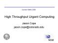 High Throughput Urgent Computing PowerPoint PPT Presentation