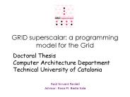 GRID superscalar: a programming model for the Grid