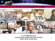 HIGHER EDUCATION PROGRAMS AT NASA