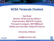 NCSA Terascale Clusters