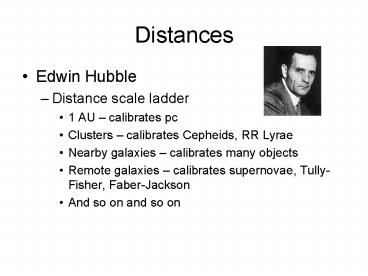 Distances