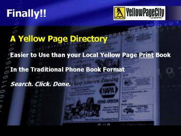 Easier to Use than your Local Yellow Page Print Book