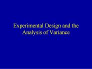Experimental%20Design%20and%20the%20Analysis%20of%20Variance