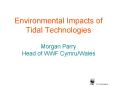 Environmental Impacts of Tidal Technologies Morgan Parry Head of WWF CymruWales PowerPoint PPT Presentation