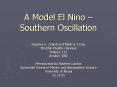 A Model El Nino  PowerPoint PPT Presentation