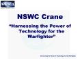 NSWC Crane PowerPoint PPT Presentation