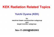 KEK Radiation Related Topics
