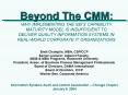 Beyond The CMM: WHY IMPLEMENTING THE SEI'S CAPABILITY MATURITY MODEL IS INSUFFICIENT TO DELIVER QUAL PowerPoint PPT Presentation