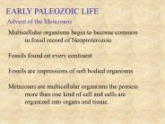 EARLY PALEOZOIC LIFE