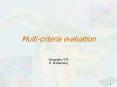 Multi-criteria evaluation PowerPoint PPT Presentation