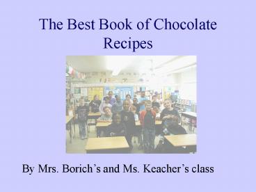 The Best Book of Chocolate Recipes