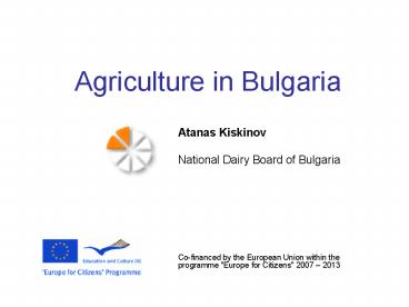 Agriculture in Bulgaria