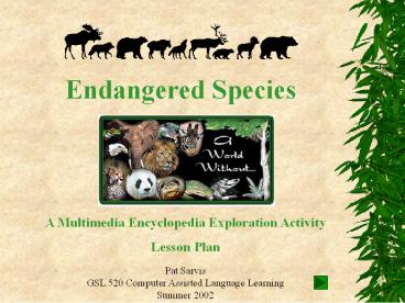 Endangered Species