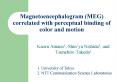 Magnetoencephalogram (MEG) correlated with perceptual binding of color and motion PowerPoint PPT Presentation