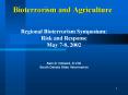Bioterrorism and Agriculture PowerPoint PPT Presentation