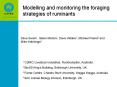 Modelling and monitoring the foraging strategies of ruminants PowerPoint PPT Presentation