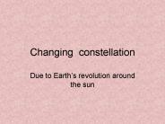 Changing constellation