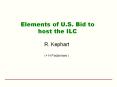 Elements of U.S. Bid to host the ILC PowerPoint PPT Presentation
