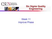 Six Sigma Quality Engineering