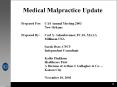 Medical Malpractice Update PowerPoint PPT Presentation