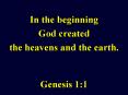 Genesis 1:1 PowerPoint PPT Presentation