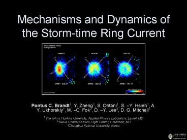 Mechanisms and Dynamics of the Storm-time Ring Current