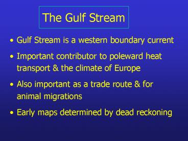 The Gulf Stream