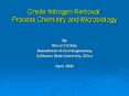 Onsite Nitrogen Removal: Process Chemistry and Microbiology PowerPoint PPT Presentation