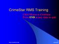 CrimeStar RMS Training PowerPoint PPT Presentation