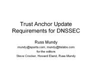 Trust Anchor Update Requirements for DNSSEC