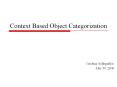 Context Based Object Categorization PowerPoint PPT Presentation