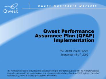 Voice Over IP / Internal Presentation