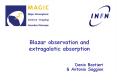 Blazar observation and extragalatic absorption PowerPoint PPT Presentation