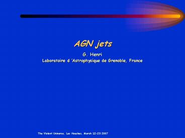 AGN jets