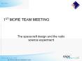 1ST MORE TEAM MEETING PowerPoint PPT Presentation