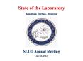 SLUO Annual Meeting PowerPoint PPT Presentation