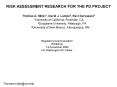 RISK ASSESSMENT RESEARCH FOR THE PD PROJECT PowerPoint PPT Presentation