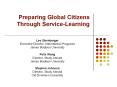Preparing Global Citizens Through Service-Learning PowerPoint PPT Presentation