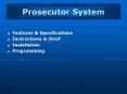 Prosecutor System PowerPoint PPT Presentation
