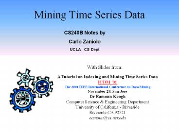 Mining Time Series Data